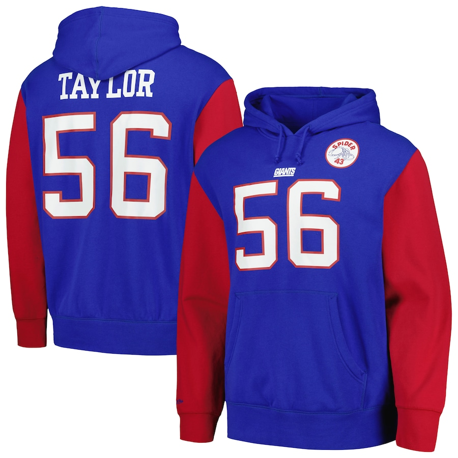 Men 2025 New York Giants #56 Taylor blue 002 Hoodie0819->baltimore ravens->NFL Jersey